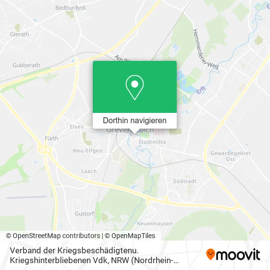 Verband der Kriegsbeschädigtenu. Kriegshinterbliebenen Vdk Karte