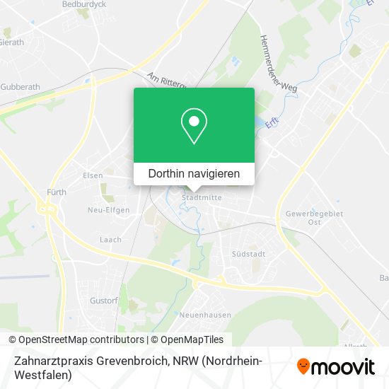Zahnarztpraxis Grevenbroich Karte