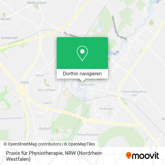 Praxis für Physiotherapie Karte