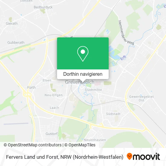 Fervers Land und Forst Karte