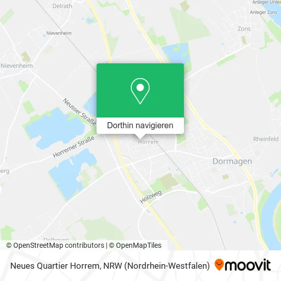 Neues Quartier Horrem Karte