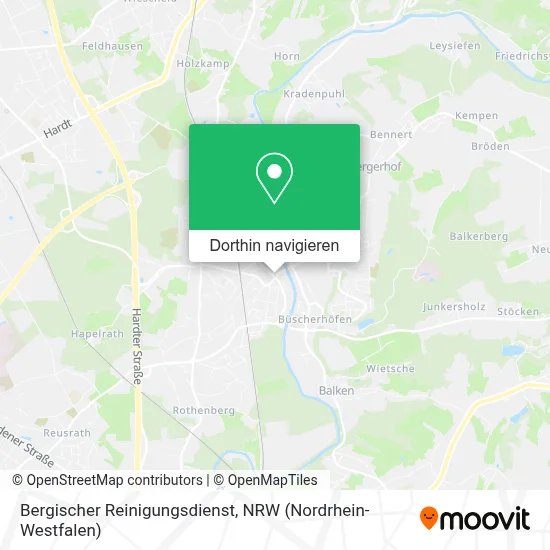 Bergischer Reinigungsdienst Karte