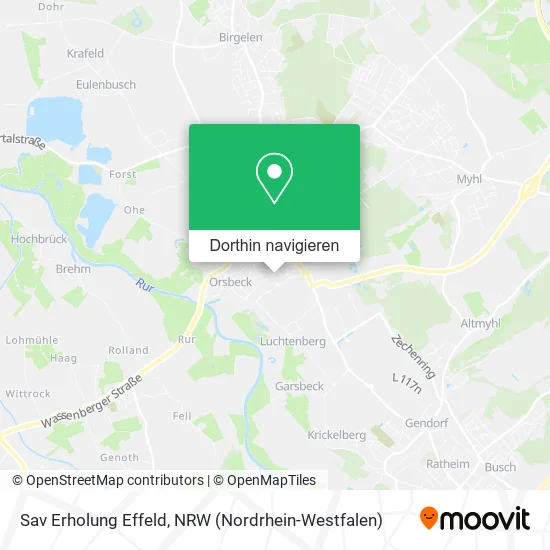 Sav Erholung Effeld Karte