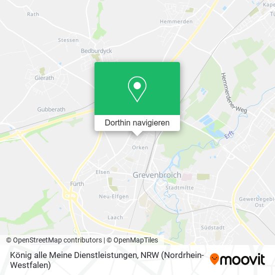 König alle Meine Dienstleistungen Karte