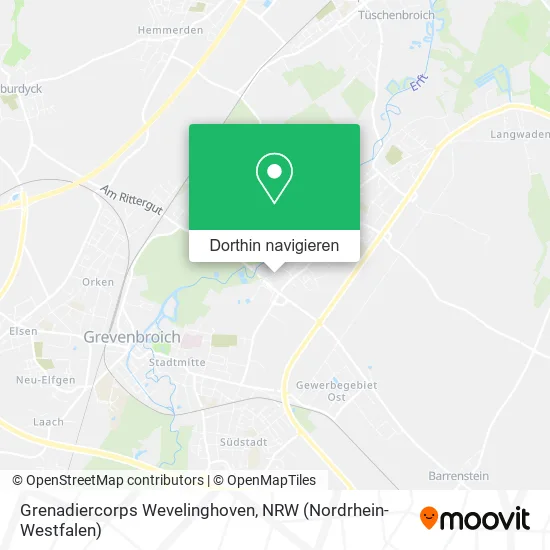 Grenadiercorps Wevelinghoven Karte