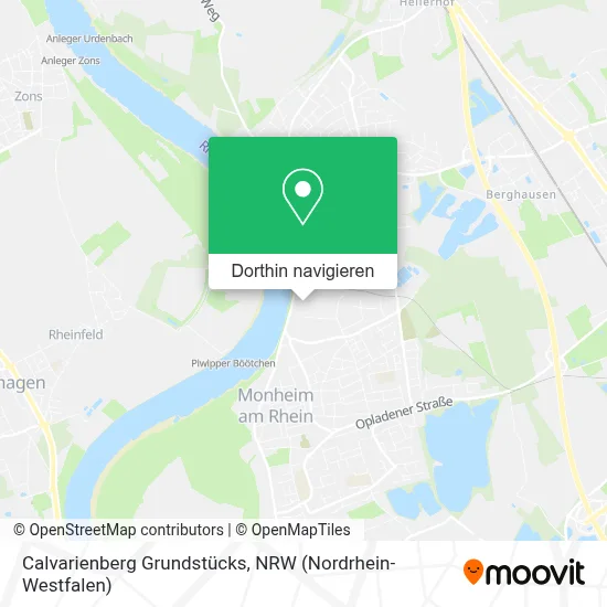 Calvarienberg Grundstücks Karte