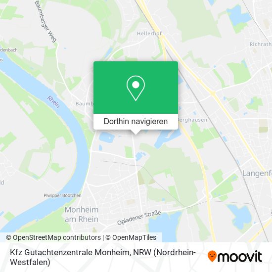 Kfz Gutachtenzentrale Monheim Karte