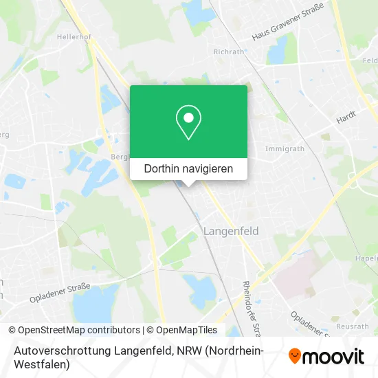 Autoverschrottung Langenfeld Karte