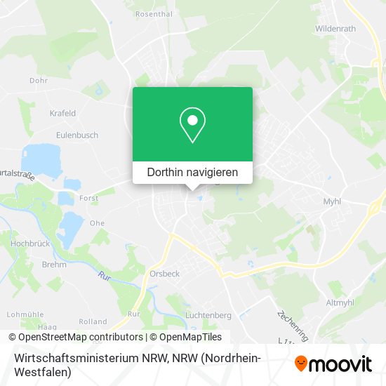 Wirtschaftsministerium NRW Karte