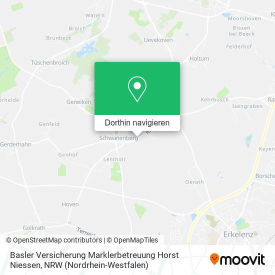 Basler Versicherung Marklerbetreuung Horst Niessen Karte