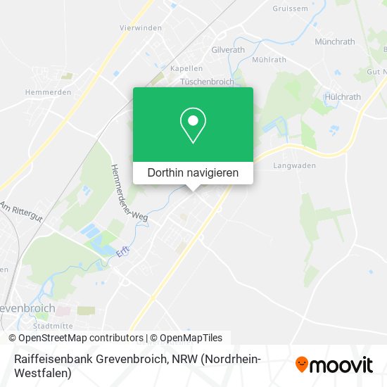 Raiffeisenbank Grevenbroich Karte