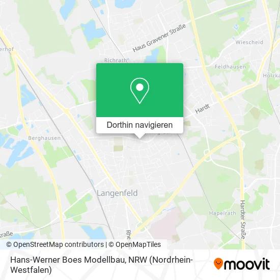 Hans-Werner Boes Modellbau Karte