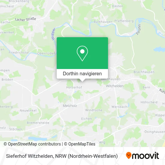 Sieferhof Witzhelden Karte