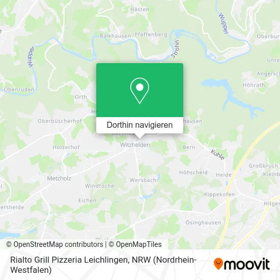 Rialto Grill Pizzeria Leichlingen Karte