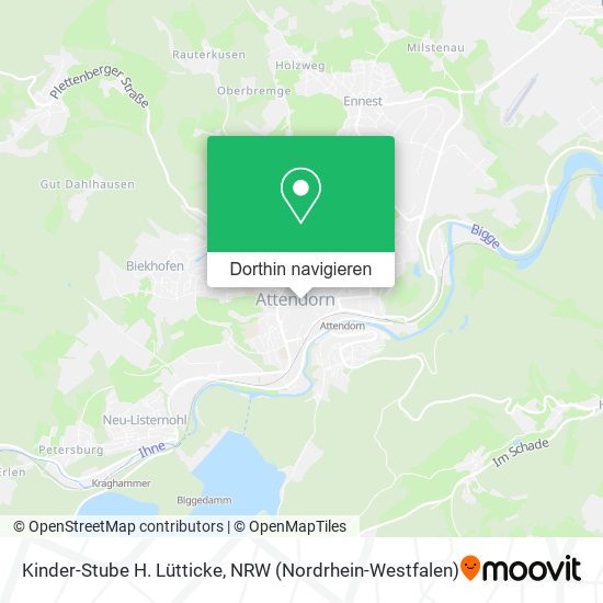 Kinder-Stube H. Lütticke Karte