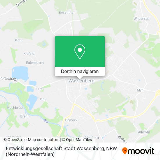 Entwicklungsgesellschaft Stadt Wassenberg Karte
