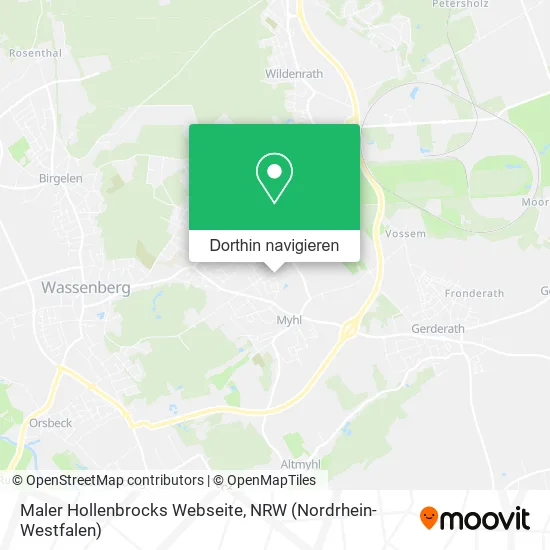 Maler Hollenbrocks Webseite Karte