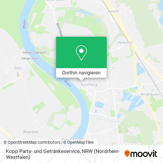 Kopp Party- und Getränkeservice Karte