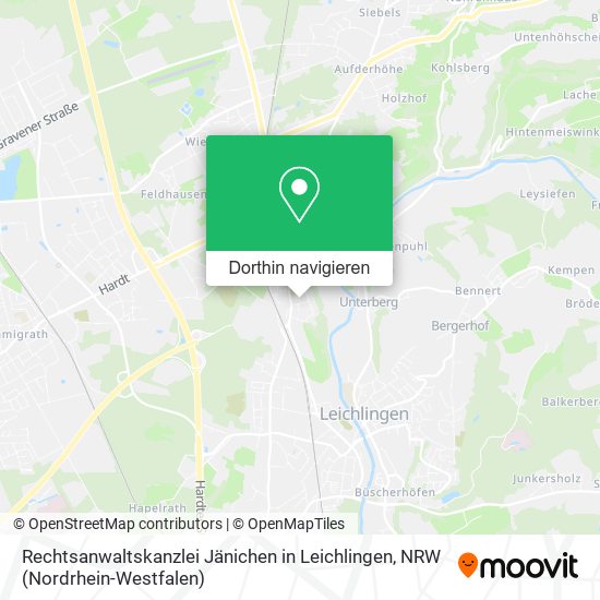 Rechtsanwaltskanzlei Jänichen in Leichlingen Karte