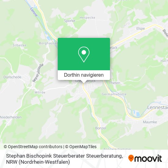 Stephan Bischopink Steuerberater Steuerberatung Karte
