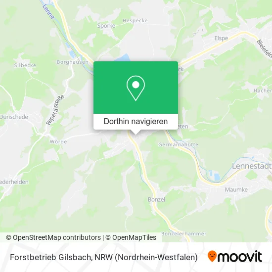 Forstbetrieb Gilsbach Karte