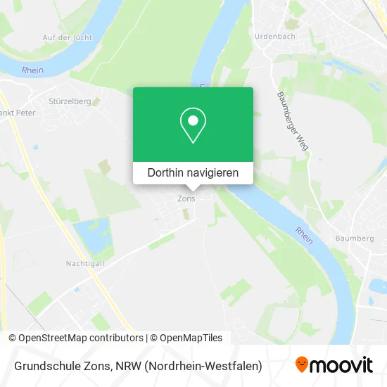 Grundschule Zons Karte