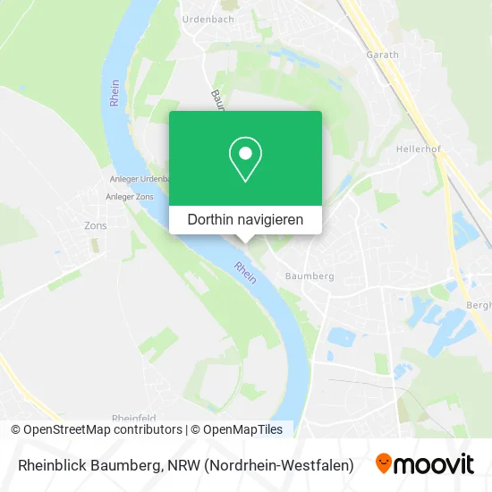 Rheinblick Baumberg Karte