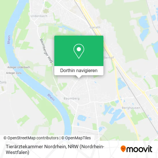 Tierärztekammer Nordrhein Karte