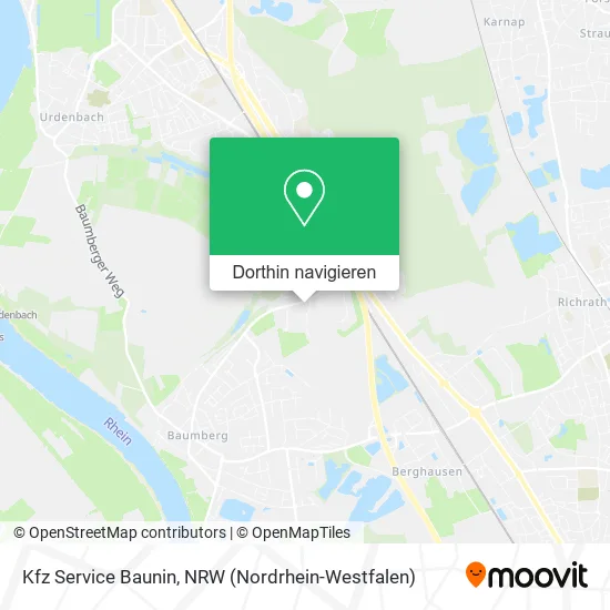 Kfz Service Baunin Karte