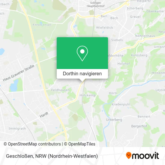 Geschloßen Karte