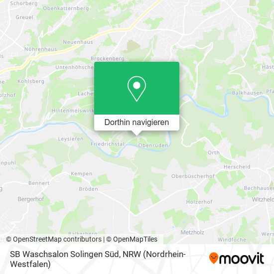 SB Waschsalon Solingen Süd Karte