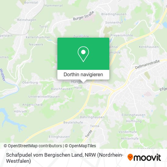 Schafpudel vom Bergischen Land Karte