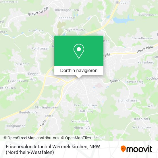 Friseursalon Istanbul Wermelskirchen Karte