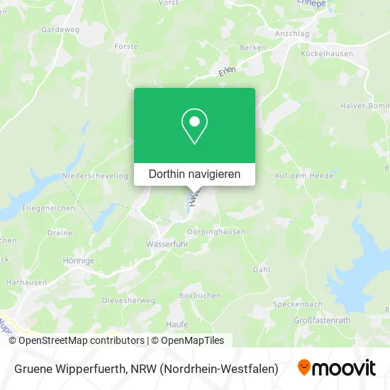 Gruene Wipperfuerth Karte