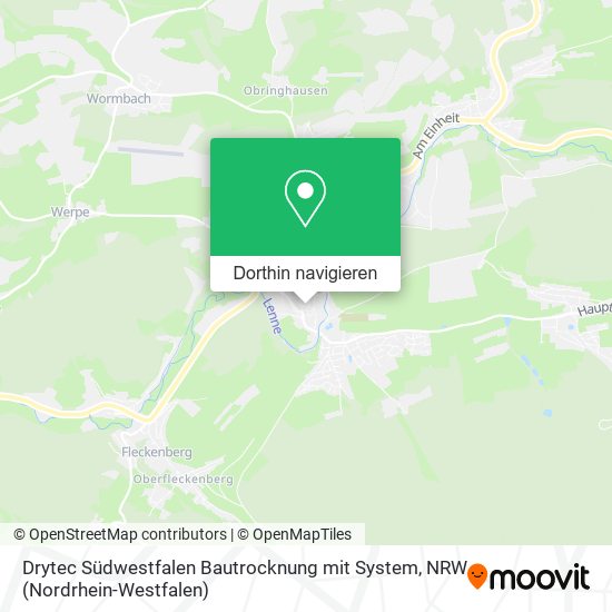 Drytec Südwestfalen Bautrocknung mit System Karte
