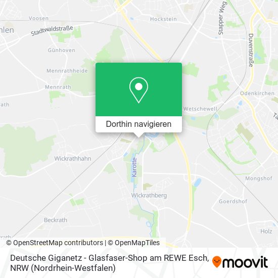 Deutsche Giganetz - Glasfaser-Shop am REWE Esch Karte