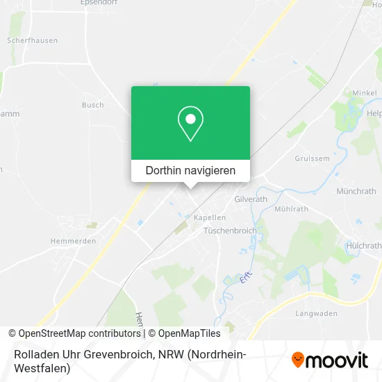 Rolladen Uhr Grevenbroich Karte