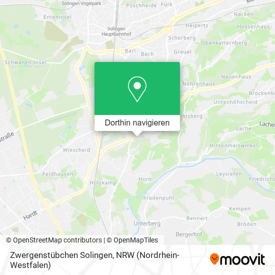 Zwergenstübchen Solingen Karte