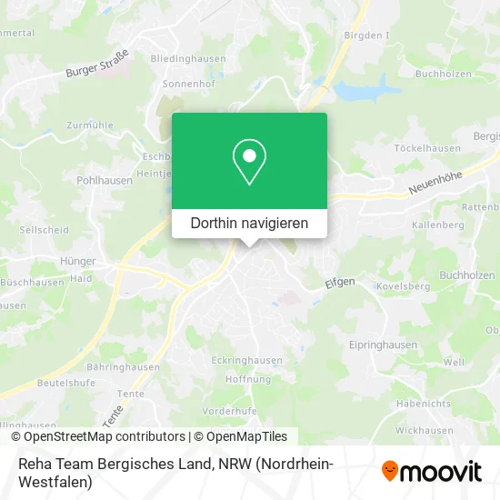 Reha Team Bergisches Land Karte