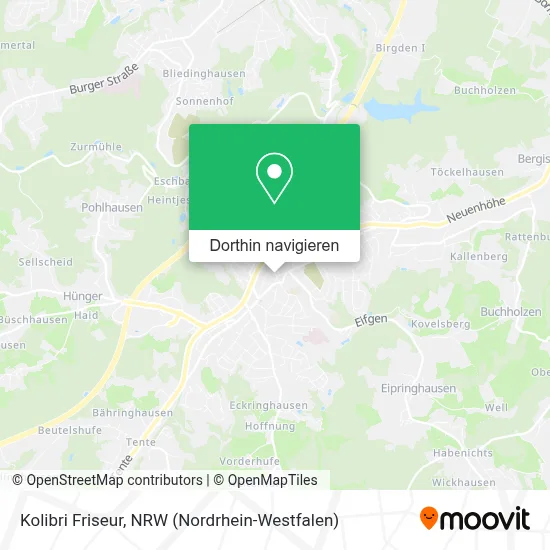 Kolibri Friseur Karte