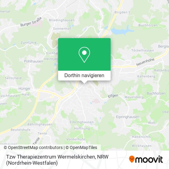 Tzw Therapiezentrum Wermelskirchen Karte