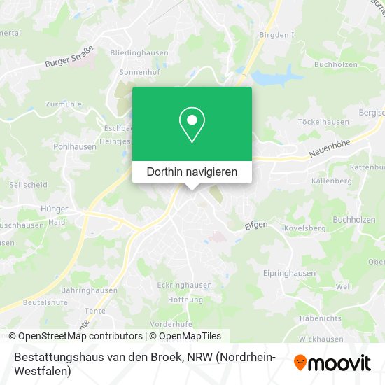 Bestattungshaus van den Broek Karte