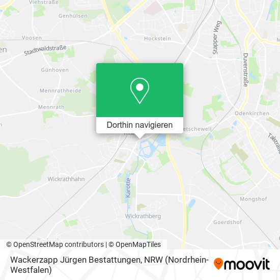 Wackerzapp Jürgen Bestattungen Karte