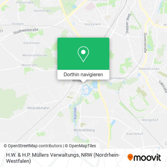 H.W. & H.P. Müllers Verwaltungs Karte