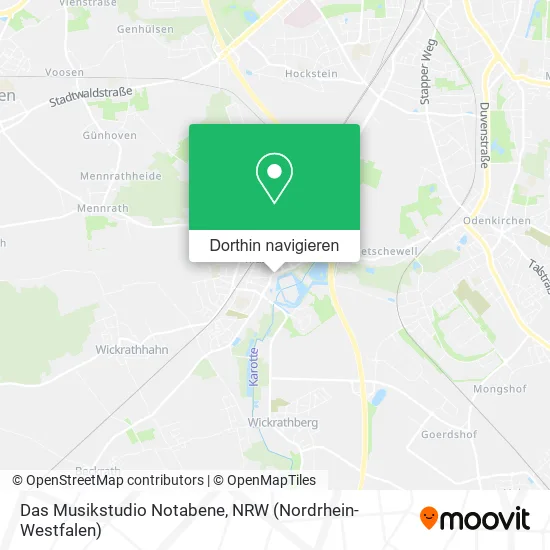 Das Musikstudio Notabene Karte