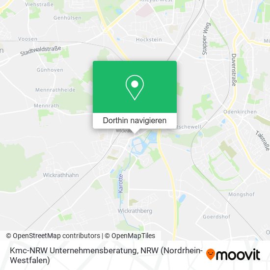 Kmc-NRW Unternehmensberatung Karte