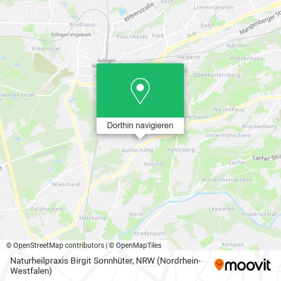 Naturheilpraxis Birgit Sonnhüter Karte