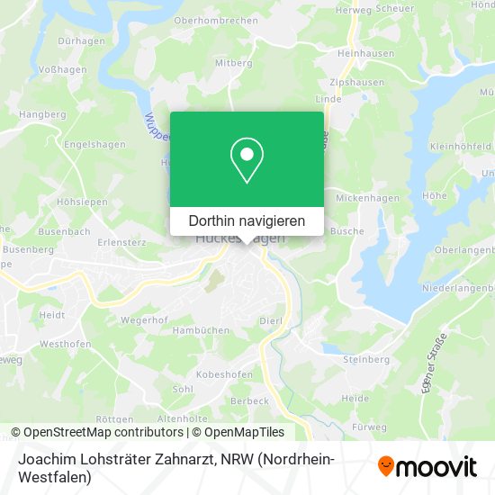 Joachim Lohsträter Zahnarzt Karte