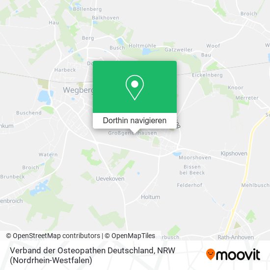 Verband der Osteopathen Deutschland Karte
