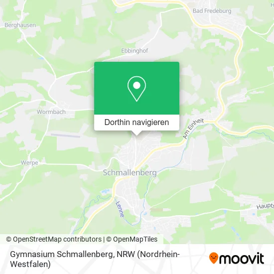 Gymnasium Schmallenberg Karte